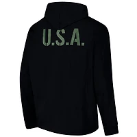 Colosseum Purdue Boilermakers OHT Military Appreciation Hoodie Long Sleeve T-Shirt