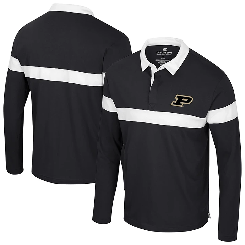 Colosseum Purdue Boilermakers Too Cool For School Long Sleeve Polo