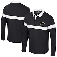 Colosseum Purdue Boilermakers Too Cool For School Long Sleeve Polo
