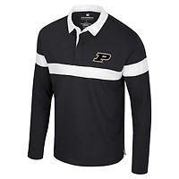 Colosseum Purdue Boilermakers Too Cool For School Long Sleeve Polo