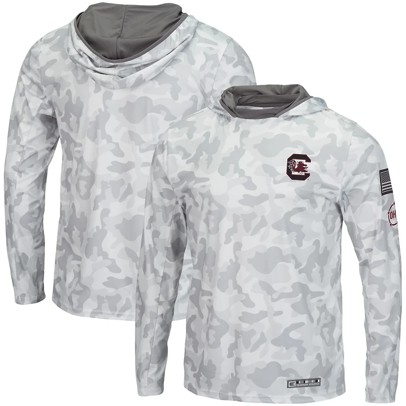 Colosseum South Carolina Gamecocks OHT Military Appreciation Long Sleeve Hoodie Top