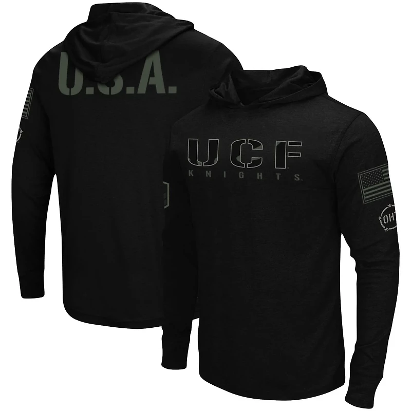 Colosseum UCF Knights OHT Military Appreciation Hoodie Long Sleeve T-Shirt