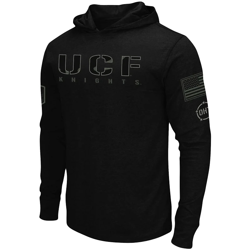 Colosseum UCF Knights OHT Military Appreciation Hoodie Long Sleeve T-Shirt