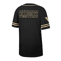 Colosseum Vanderbilt Commodores Free Spirited Mesh Button-Up Baseball Jersey