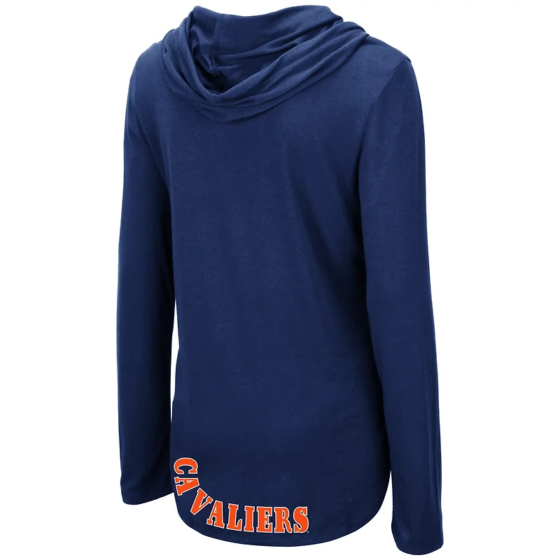 Colosseum Virginia Cavaliers My Lover Lightweight Hooded Long Sleeve T-Shirt