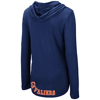 Colosseum Virginia Cavaliers My Lover Lightweight Hooded Long Sleeve T-Shirt