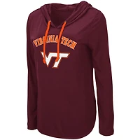 Colosseum Virginia Tech Hokies My Lover Lightweight Hooded Long Sleeve T-Shirt