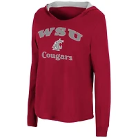 Colosseum Washington State Cougars Catalina Hoodie Long Sleeve T-Shirt