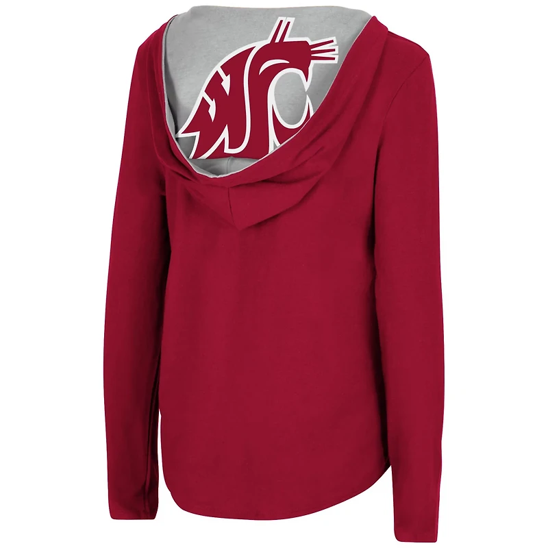 Colosseum Washington State Cougars Catalina Hoodie Long Sleeve T-Shirt