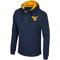 Colosseum West Virginia Mountaineers Affirmative Thermal Hoodie Long Sleeve T-Shirt