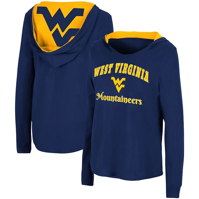 Colosseum West Virginia Mountaineers Catalina Hoodie Long Sleeve T-Shirt