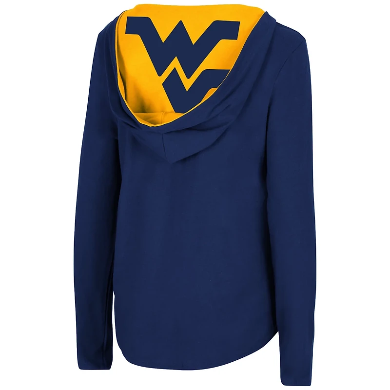Colosseum West Virginia Mountaineers Catalina Hoodie Long Sleeve T-Shirt