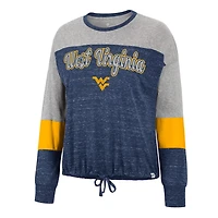 Colosseum West Virginia Mountaineers Joanna Tie Front Long Sleeve T-Shirt