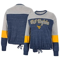 Colosseum West Virginia Mountaineers Joanna Tie Front Long Sleeve T-Shirt