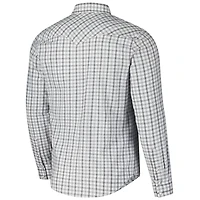 Colosseum x Wrangler Michigan State Spartans Plaid Window Pane Long Sleeve Full-Snap Shirt