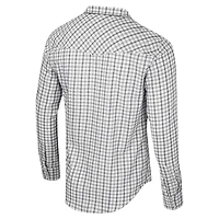 Colosseum x Wrangler Mississippi State Bulldogs Plaid Window Pane Long Sleeve Full-Snap Shirt