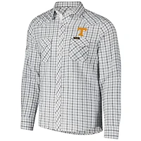 Colosseum x Wrangler Tennessee Volunteers Plaid Window Pane Long Sleeve Full-Snap Shirt