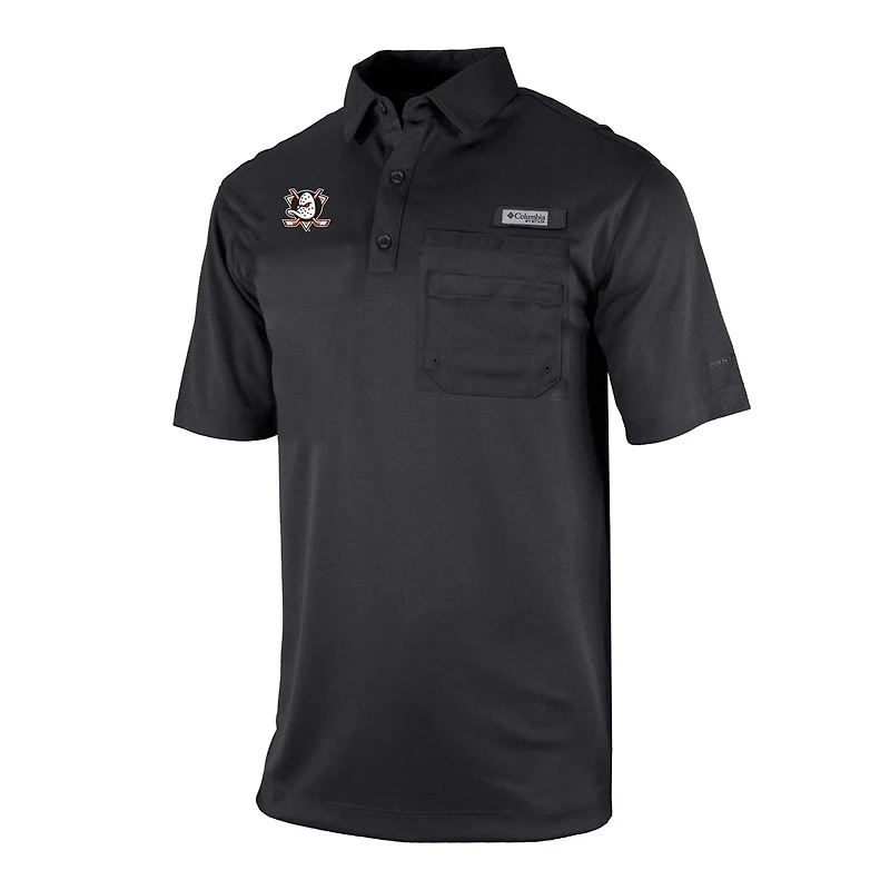 Columbia Anaheim Ducks Flycaster Omni-Wick Pocket Polo