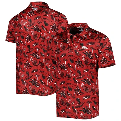 Columbia Arkansas Razorbacks Super Terminal Tackle Omni-Shade Polo