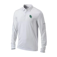 Columbia Baylor Bears Omni-Wick Pin High Long Sleeve Polo