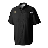 Columbia Boston Bruins Tamiami Short Sleeve Omni-Wick Button-Down Shirt