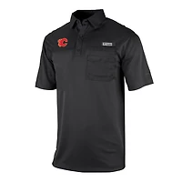 Columbia Calgary Flames Flycaster Omni-Wick Pocket Polo