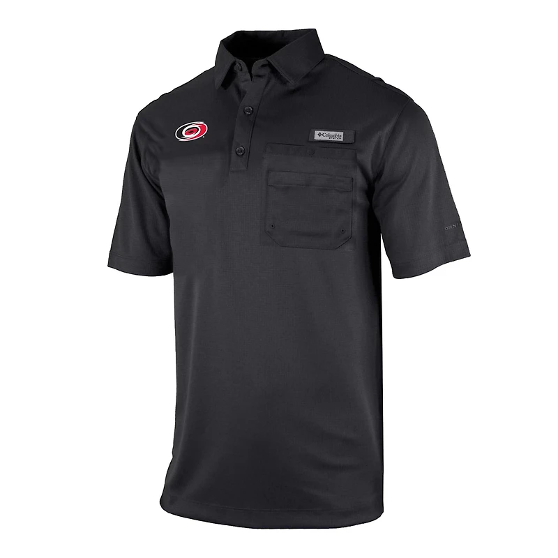 Columbia Carolina Hurricanes Flycaster Omni-Wick Pocket Polo