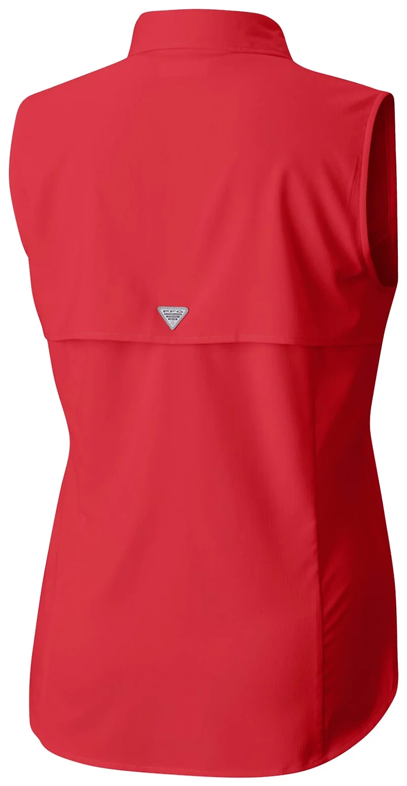 Columbia Carolina Hurricanes Tamiami Omni-Shade Sleeveless Button-Up Shirt