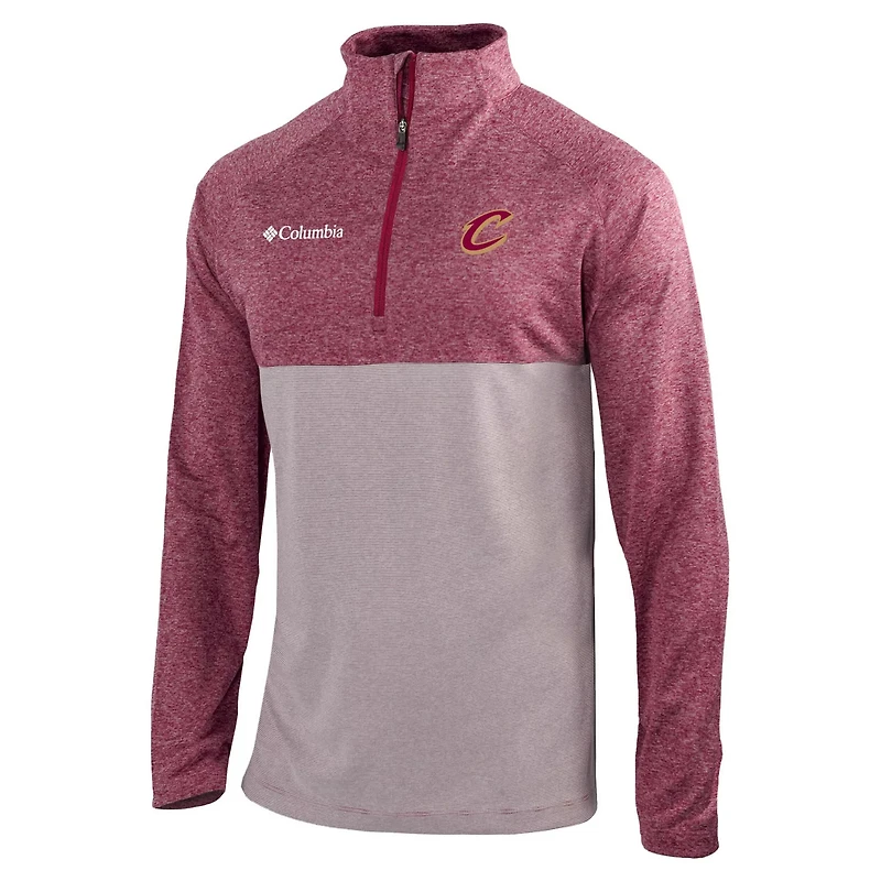 Columbia Cleveland Cavaliers Rockin' It Raglan Long Sleeve Quarter-Zip Pullover