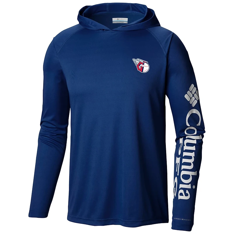 Columbia Cleveland Guardians Terminal Tackle Long Sleeve Hoodie T-Shirt
