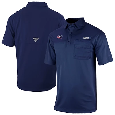 Columbia Columbus Blue Jackets Flycaster Omni-Wick Pocket Polo