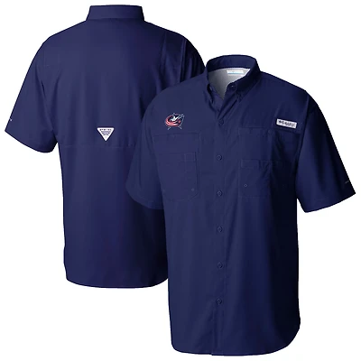 Columbia Columbus Blue Jackets Tamiami Short Sleeve Omni-Wick Button-Down Shirt