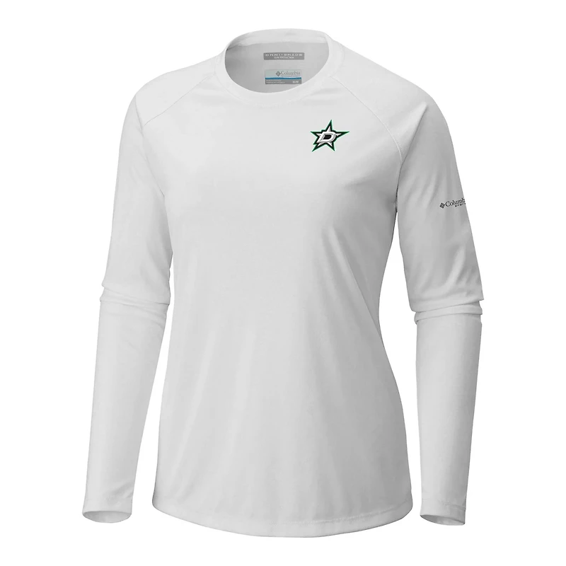 Columbia Dallas Stars Omni-Shade Tidal Tee II Raglan Long Sleeve T-Shirt