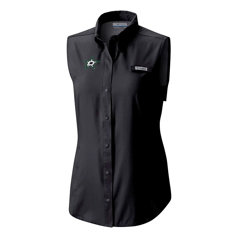 Columbia Dallas Stars Tamiami Omni-Shade Sleeveless Button-Up Shirt