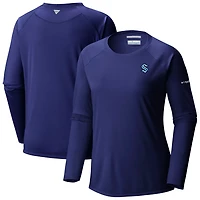 Columbia Deep Sea Seattle Kraken Omni-Shade Tidal Tee II Raglan Long Sleeve T-Shirt