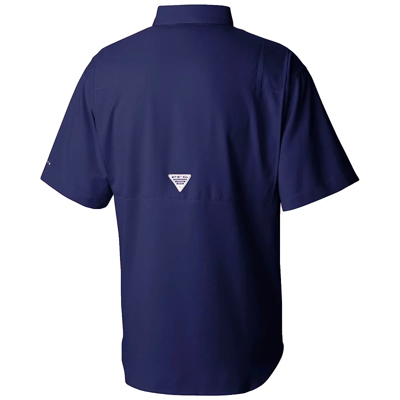 Columbia Deep Sea Seattle Kraken Tamiami Short Sleeve Omni-Wick Button-Down Shirt