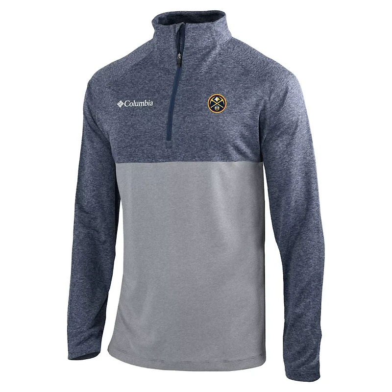 Columbia Denver Nuggets Rockin' It Raglan Long Sleeve Quarter-Zip Pullover