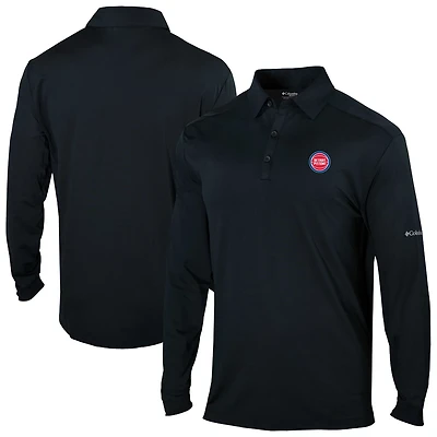 Columbia Detroit Pistons Omni-Wick Pin High Long Sleeve Polo