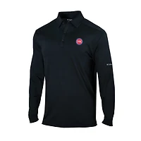 Columbia Detroit Pistons Omni-Wick Pin High Long Sleeve Polo