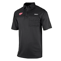 Columbia Detroit Wings Flycaster Omni-Wick Pocket Polo