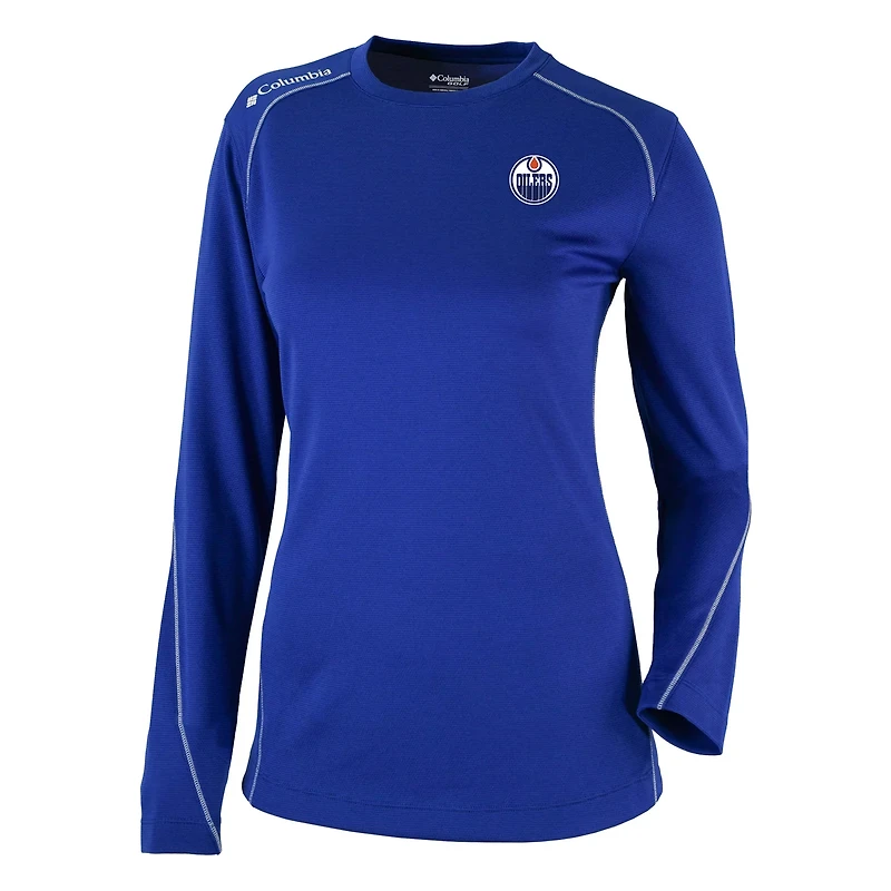 Columbia Edmonton Oilers Shotgun Omni-Wick Raglan Long Sleeve T-Shirt