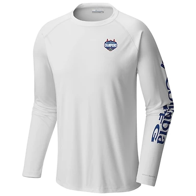 Columbia Florida Gators 2025 NCAA Basketball National Champions Omni-Shade Terminal Tackle Raglan Long Sleeve T-Shirt