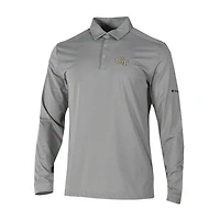 Columbia Georgia Tech Yellow Jackets Omni-Wick Pin High Long Sleeve Polo