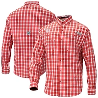 Columbia Houston Cougars Super Tamiami Omni-Shade Long Sleeve Button-Down Shirt