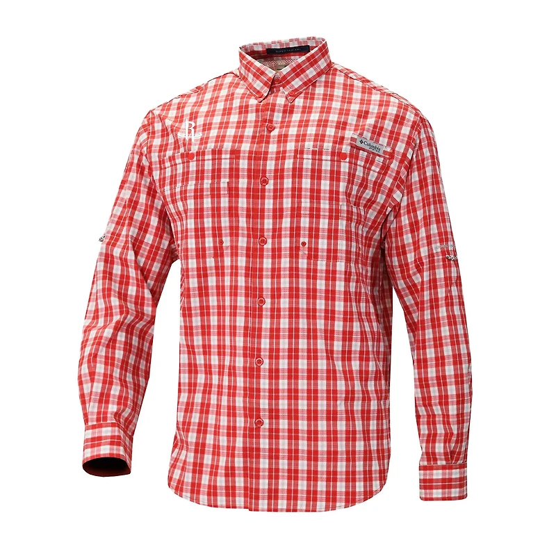 Columbia Houston Rockets Super Tamiami Omni-Shade Long Sleeve Button-Down Shirt