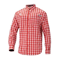 Columbia Houston Rockets Super Tamiami Omni-Shade Long Sleeve Button-Down Shirt