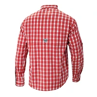 Columbia Houston Rockets Super Tamiami Omni-Shade Long Sleeve Button-Down Shirt
