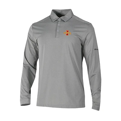 Columbia Iowa State Cyclones Omni-Wick Pin High Long Sleeve Polo