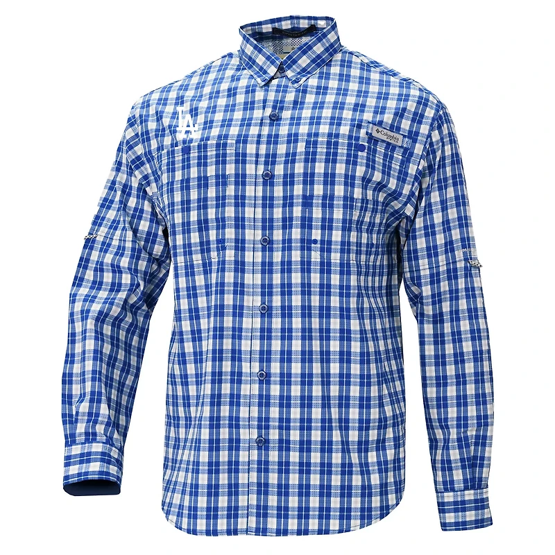 Columbia Los Angeles Dodgers Super Slack Tide Omni-Wick Button-Up Shirt