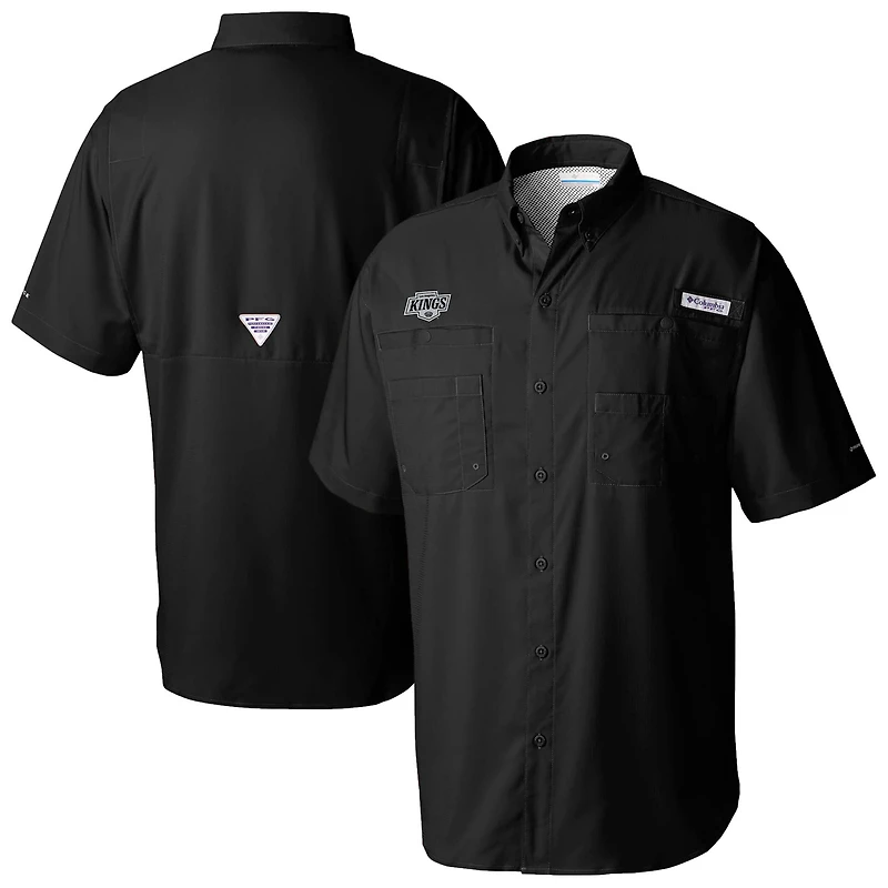 Columbia Los Angeles Kings Tamiami Short Sleeve Omni-Wick Button-Down Shirt
